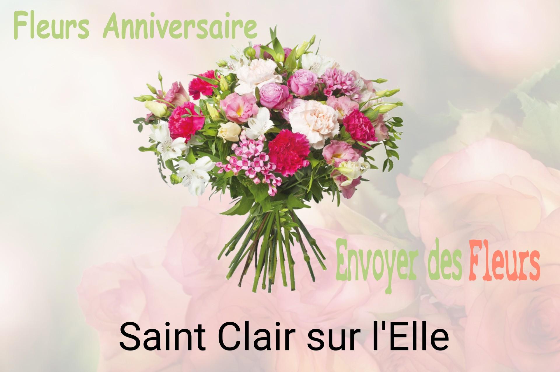 Bouquet de fleurs d’anniversaire livré à Saint-Clair-sur-l'Elle